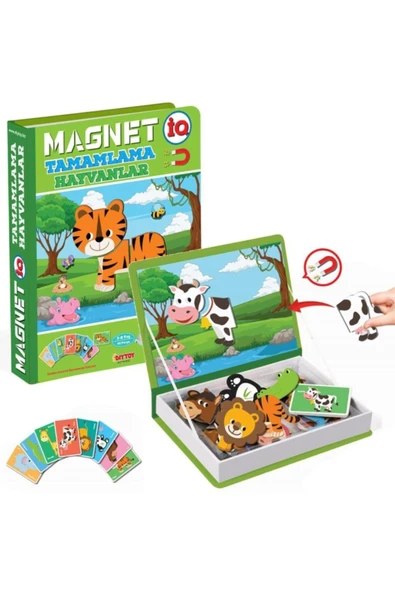 DIYTOY  DIYTOY Manyetik Hayvan Tamamlama Oyunu
