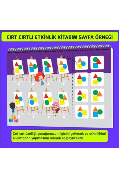 yükselen zeka  yükselen zeka Cırtlı Kitaplar Dikkati Ve Düşünme Becerilerini Geliştiren 4-6 Yaş - 2