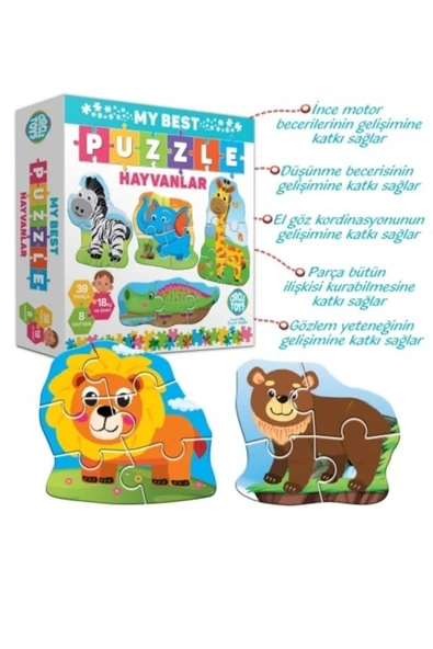 Circle Toys  Circle Toys My Best Puzzle Hayvanlar - 2