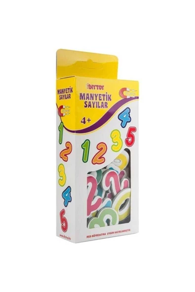 DIYTOY  DIYTOY Manyetik Alfabe Ve Sayılar 2 Li Eğitici Set - 3