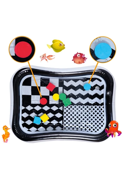 Circle Toys  Circle Toys Bebek Su Matı Tummy Time Aktivite Oyuncağı Su Havuzu - 7