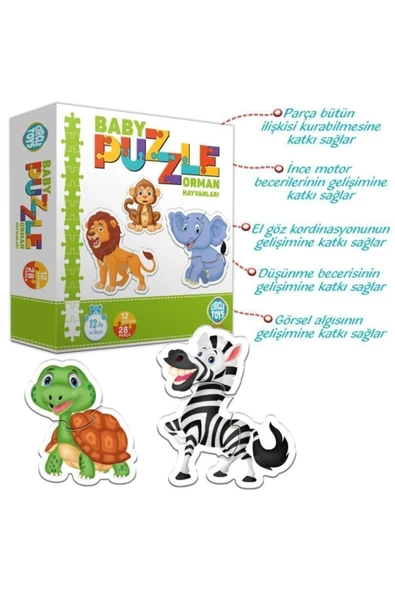 Circle Toys  Circle Toys Baby Puzzle Orman Hayvanları - 2