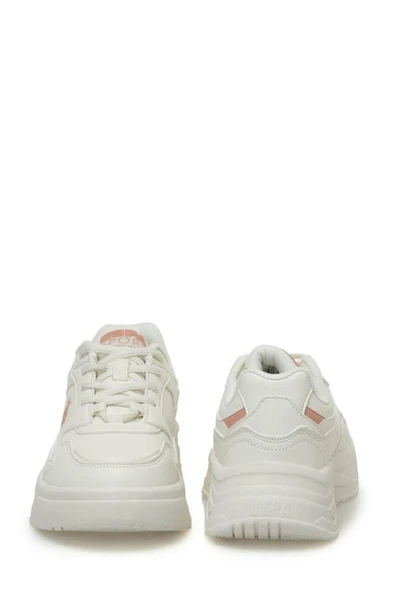 U.S. Polo Assn. MARTHA 4PR 101812787 Kadın Sneaker Ayakkabı Beyaz Pudra 36-40 - Resim 5