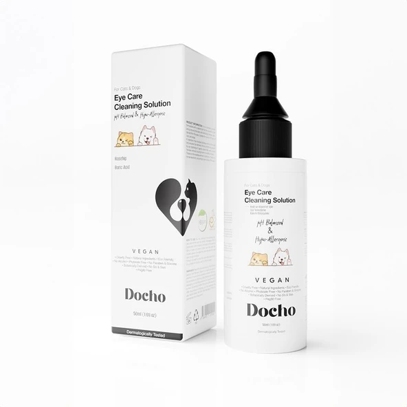 Docho Kedi ve Köpek Göz Temizleme ve Bakım Solüsyonu 50 ML - 2