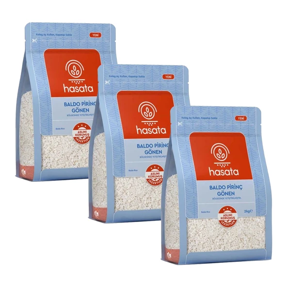 Hasata Gönen Baldo Pirinç 2 Kg x 3 Adet
