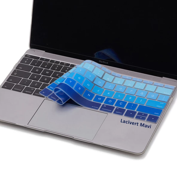 Laptop Macbook Pro Klavye Koruyucu (US to TR) 13inç A1708 -13inç A1534 ile Uyumlu Ombre - 5
