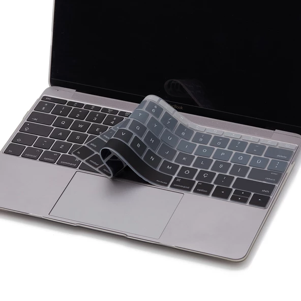 Laptop Macbook Pro Klavye Koruyucu (US to TR) 13inç A1708 -13inç A1534 ile Uyumlu Ombre