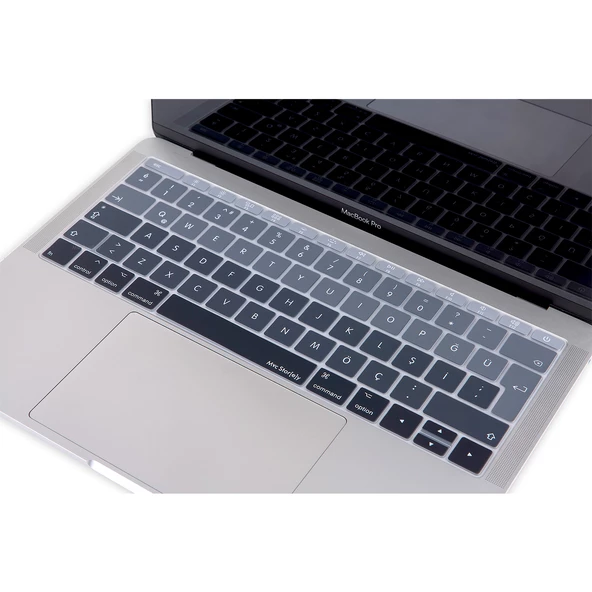 Laptop Macbook Pro Klavye Koruyucu Ombre (Türkçe Q) A1534 A1708 ile Uyumlu - 7