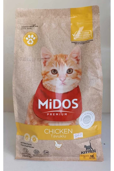 Midos Tavuklu Yavru Kedi Maması 2 Kg