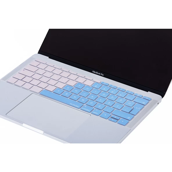 Macbook Pro Klavye Koruyucu Türkçe Q 13inç A1708 - 12inç A1534 ile Uyumlu R.Powder - 4