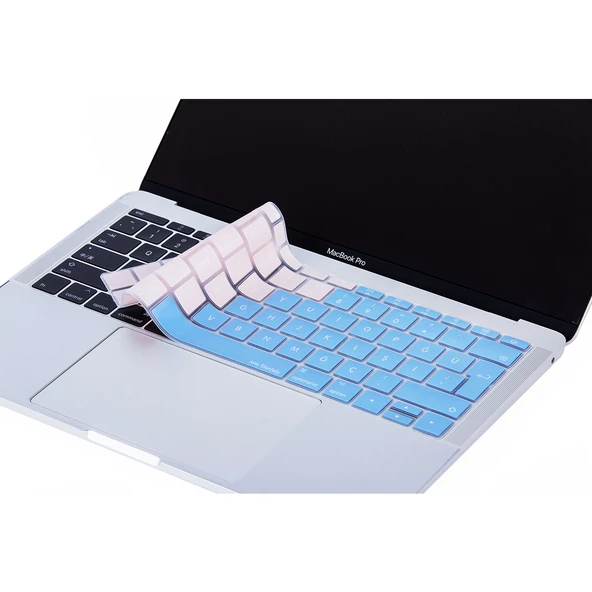 Macbook Pro Klavye Koruyucu Türkçe Q 13inç A1708 - 12inç A1534 ile Uyumlu R.Powder