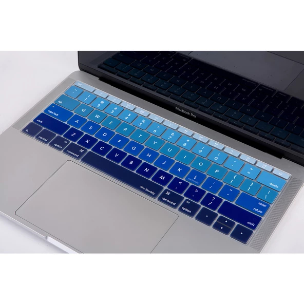 Macbook Pro Klavye Koruyucu Ombre (US-ABD İngilizce) 12inç A1534 - 13inç A1708 ile Uyumlu - 8