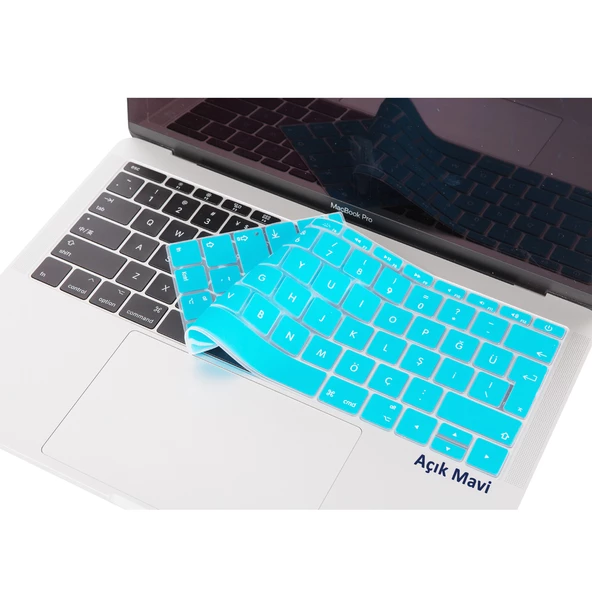 Laptop Macbook Pro Klavye Koruyucu (Türkçe Q) 12inç A1534 - 13inç A1708 ile Uyumlu - 6