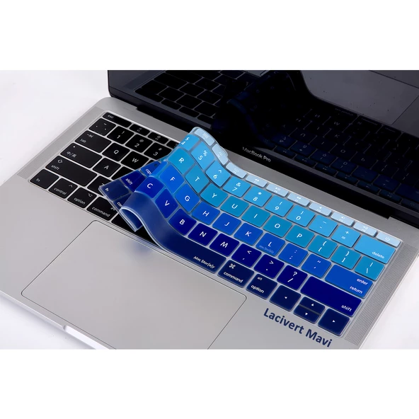 Macbook Pro Klavye Koruyucu Ombre (US-ABD İngilizce) 12inç A1534 - 13inç A1708 ile Uyumlu - 5