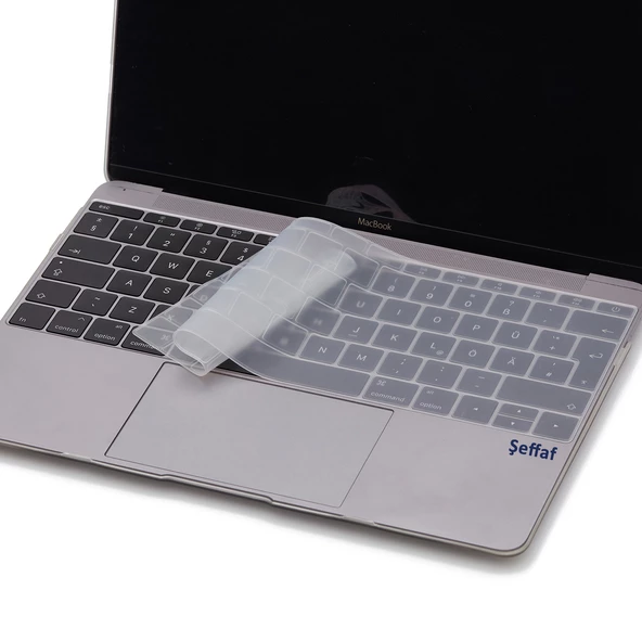 Laptop Macbook Pro Klavye Koruyucu (Türkçe Q) 12inç A1534 - 13inç A1708 ile Uyumlu - 4