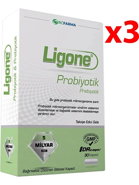 Ligone Probiyotik 30 Kapsül 3'lü