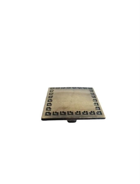 KARE PRİZMA DÜĞME 40*40 DESENLİ  ANTİKSARI  ( 10 ADET ) - 6