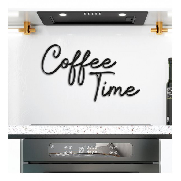 Sese Concept 50x28 cm Ahşap Coffee Tıme Mutfak Yazı Dekor