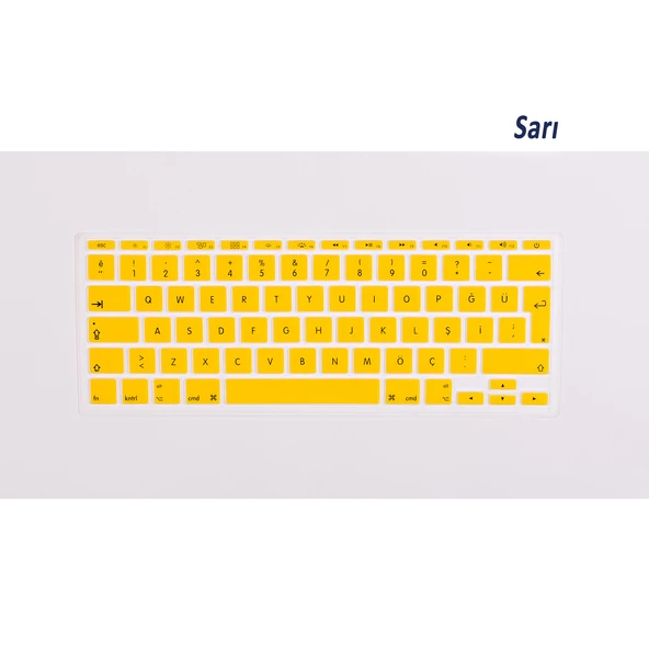 Macbook Air 11inç Klavye Koruyucu (Eski USB li Model) (Türkçe Q) A1370 A1465 Modelleri ile Uyumlu - 3