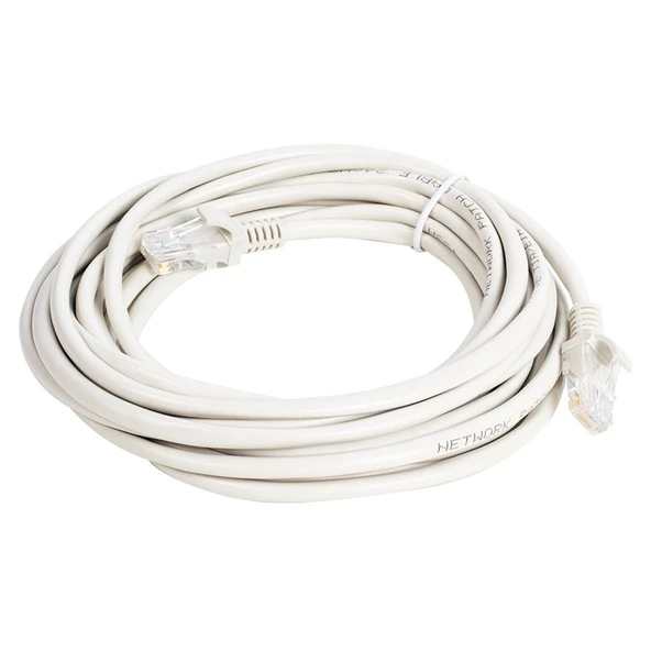 Ayt Cat5 10 Metre RJ45 Patch Network Ethernet İnternet Kablosu Jack Soketleri Takılı Hazır Kablo - 2