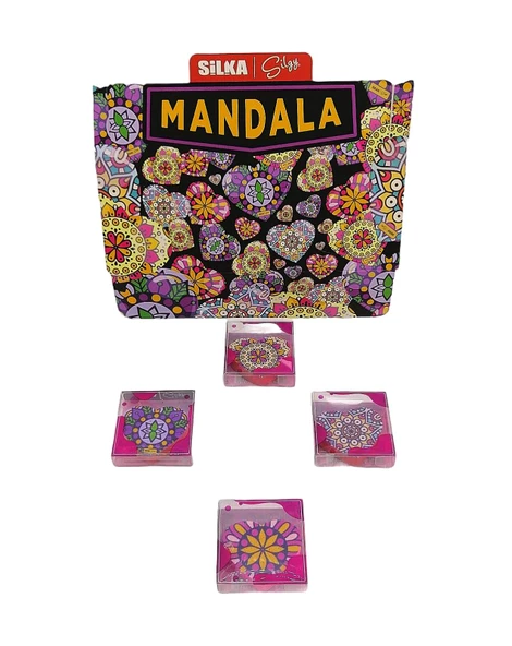 Silka Mandala Kalpli Silgi 4 Lü Set - 2