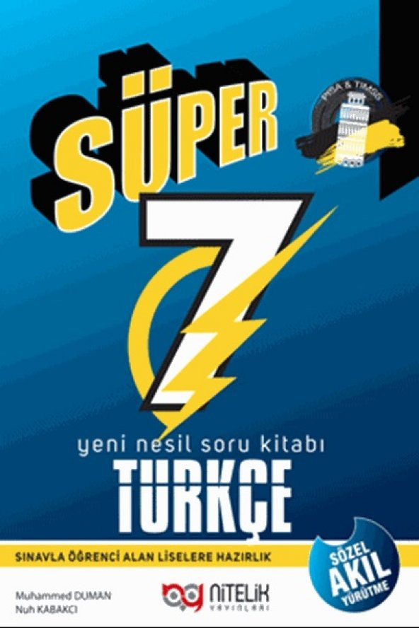 Nitelik 7. Sınıf Yeni Nesil Süper Türkçe Soru Kitabı