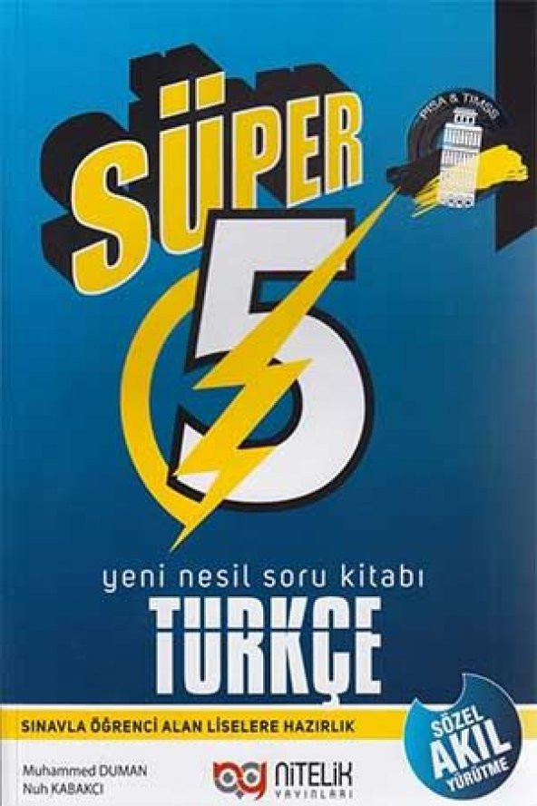Nitelik 5.sınıf Yeni Nesil Süper Türkçe Soru Kitabı