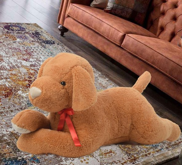 Peluş Yumuşacık Sevimli Köpek, Uyku ve Oyun Arkadaşı - 80 cm - 8