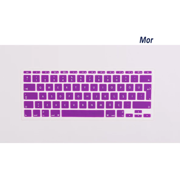 Macbook Air 11inç Klavye Koruyucu (Eski USB li Model) (Türkçe Q) A1370 A1465 Modelleri ile Uyumlu - 8
