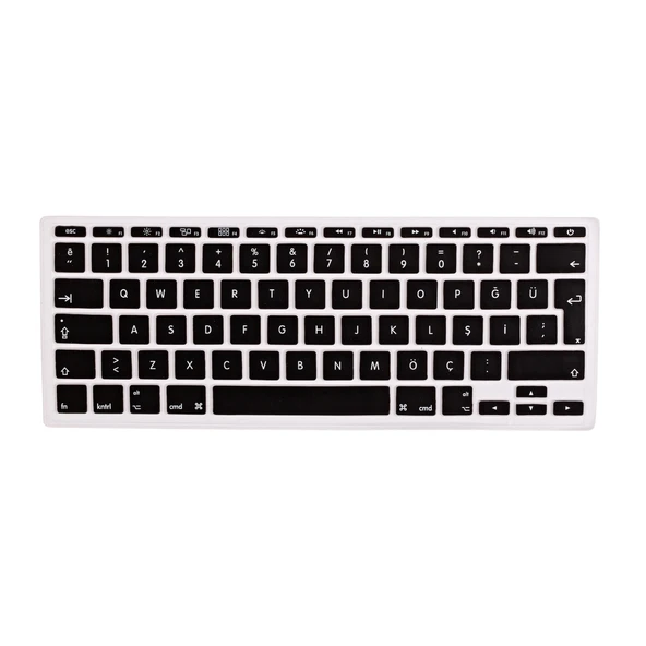 Macbook Air 11inç Klavye Koruyucu (Eski USB li Model) (Türkçe Q) A1370 A1465 Modelleri ile Uyumlu - Resim 3
