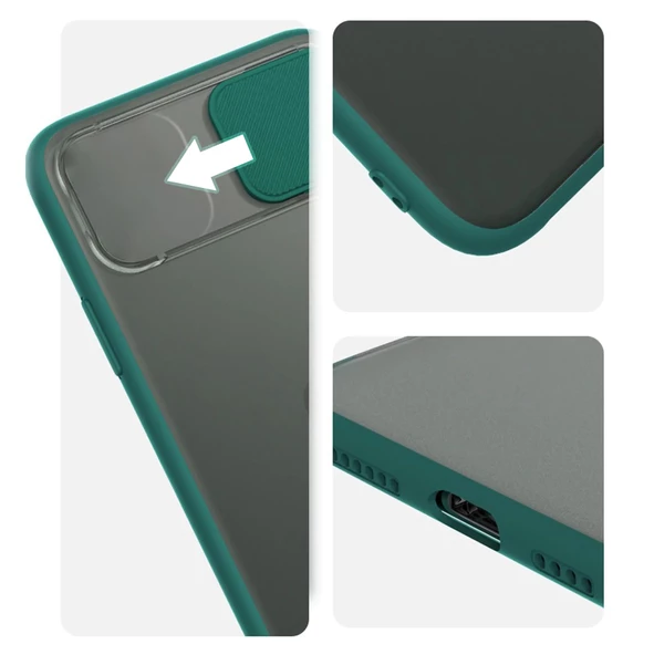 Xiaomi Redmi 9A Kılıf Palm Kamera Koruma Kapaklı Silikon - 12