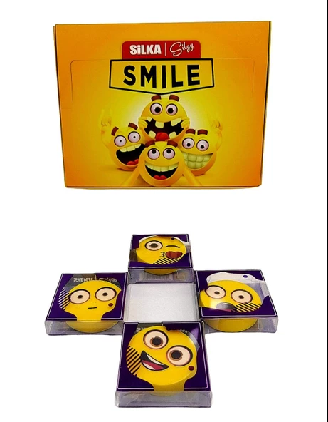 Silka Smile Emojili Silgi  4'lü Set - 2