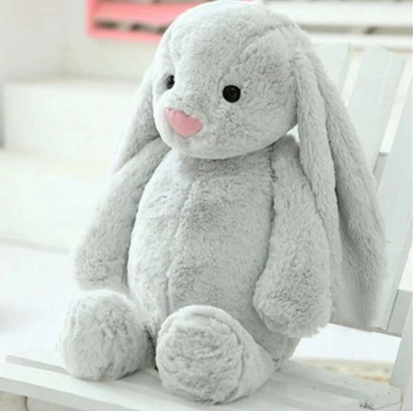 HEDİYELİ- Uyku Arkadaşım Uzun Kulak Bunny Peluş Tavşan 65 cm - 5