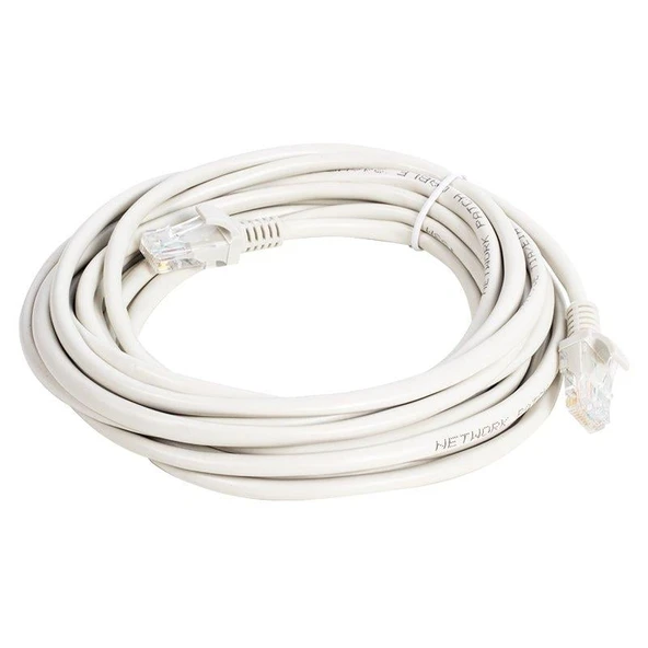 Ayt Cat5 10 Metre RJ45 Patch Network Ethernet İnternet Kablosu Jack Soketleri Takılı Hazır Kablo - 4