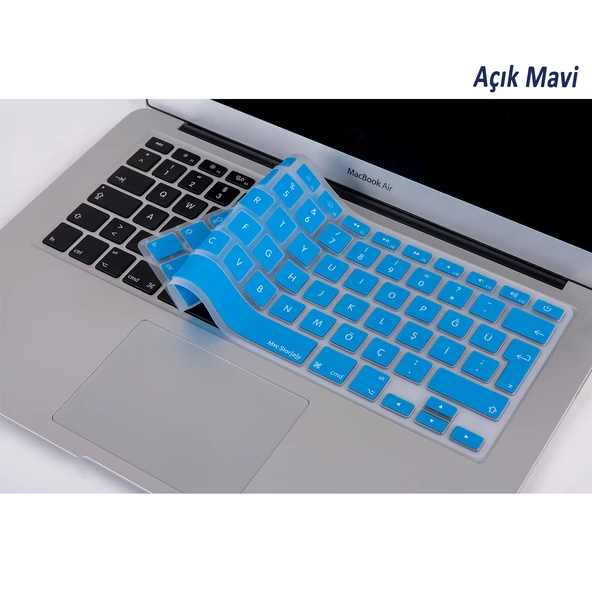 Macbook Air 11inç Klavye Koruyucu (Eski USB li Model) (Türkçe Q) A1370 A1465 Modelleri ile Uyumlu - 10