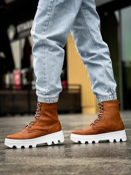 Yüksek Taban Ayakkabı B-023 Taba - Resim 4