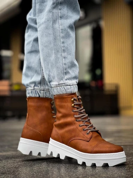 Yüksek Taban Ayakkabı B-023 Taba - Resim 3