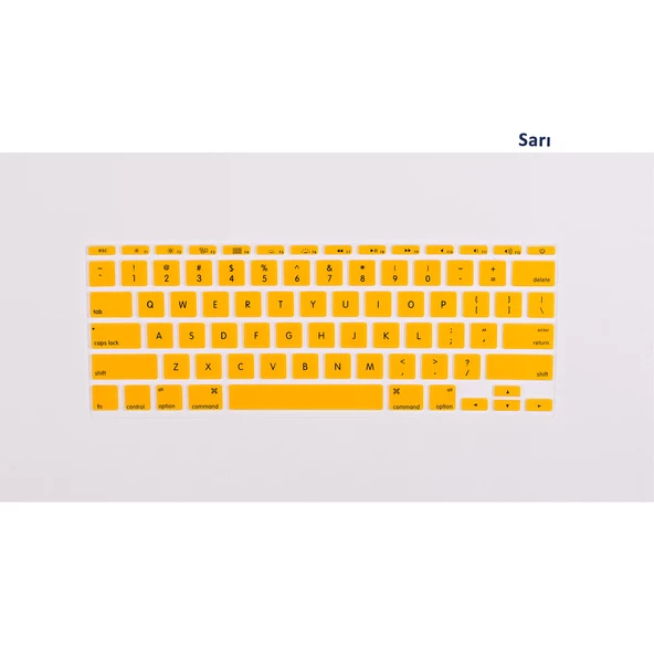 Macbook Air 11inç Klavye Koruyucu (US-ABD İNGİLİZCE) A1370 A1465 Modelleri ile Uyumlu - 9