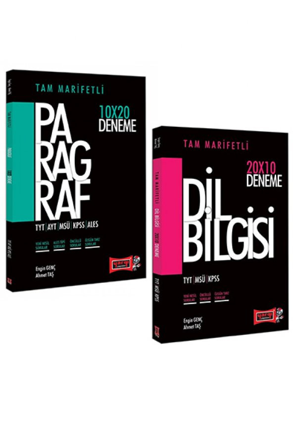 2021 Tyt Ayt Msü Kpss Ales İçin Tam Marifetli Paragraf ve Dil Bilgisi Deneme Seti Yargı Yayınevi