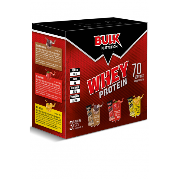 Bulk Nutrition Whey Protein Tozu 70 Şase 2100 gr 3 Mix - Kreatin (Creatine) 60 Servis - 2