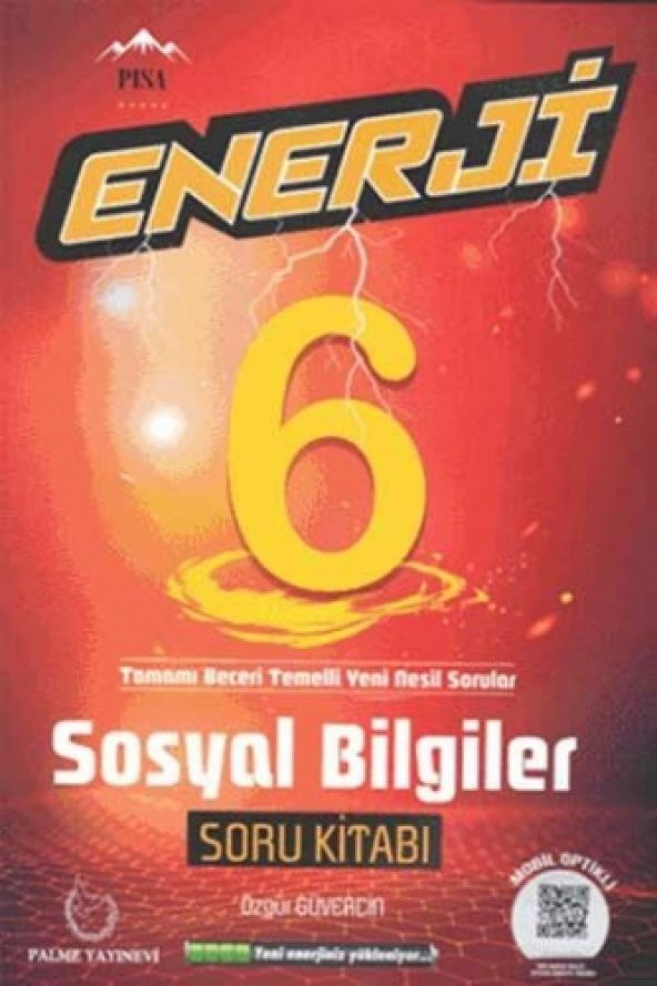 Palme 6.sınıf Enerji Sosyal Bilimler Soru Kitabı *yeni*