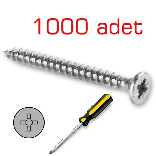 Meridyen Sunta Vidası 4.0x18mm 1000 Adet