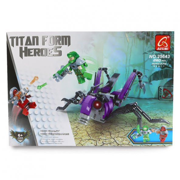 Ausini Titan Form Heroes Savaşçı Çekirge  280 Parça - 1