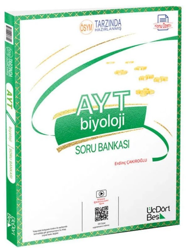 AYT BİYOLOJİ SORU BANKASI - ÜÇDÖRTBEŞ YAYINLARI
