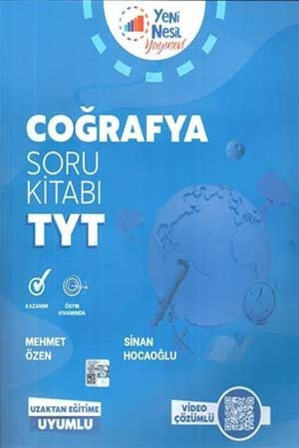TYT Coğrafya Soru Kitabı Yeni Nesil Yayınları