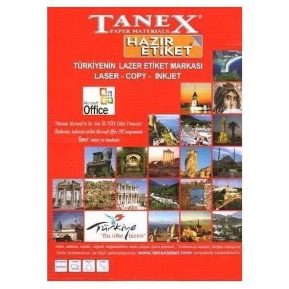 Tanex Tw-2105 Etiket 105 X 37 125Mm
