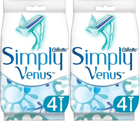 Gillette Simply Venus 2 Kullan At Kadın Tıraş Bıçağı 8 Li Set (2PK*4) - 2