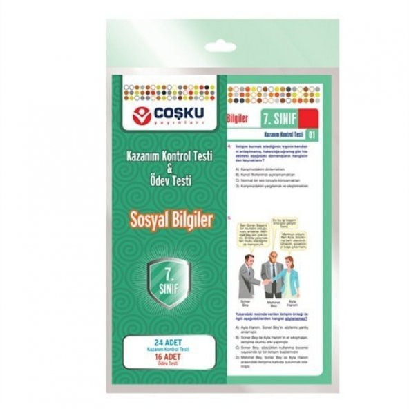 7 Sınıf Sosyal Kazanım Kontrol Testi Coşku Yay
