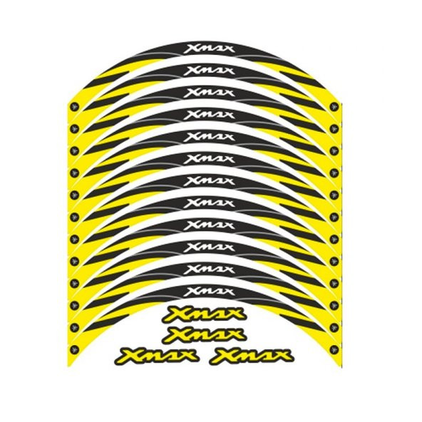 Yamaha X MAX Jant Şeridi Sarı - Resim 2