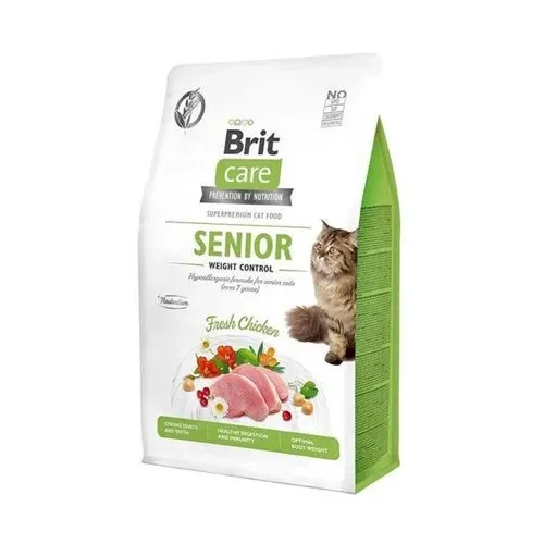 Brit Care Senior Weight Control Yaşlı Kedi Maması 2 kg ENJOY MARSİLYA SABUN KUM HEDİYELİ SKT :06/25